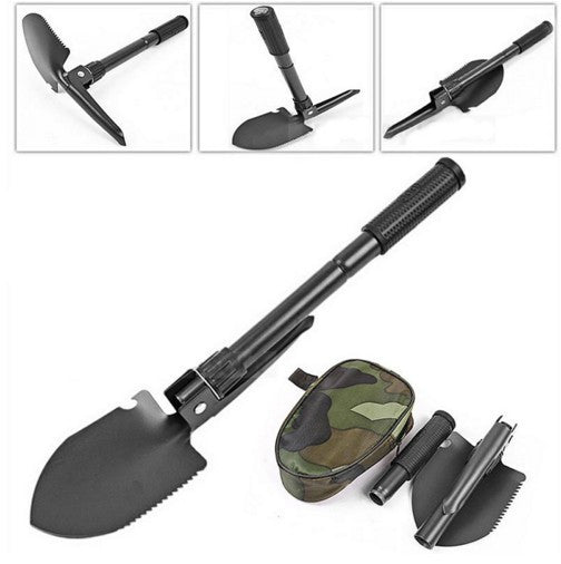 Military Portable Folding Camp Shovel Survival Spade