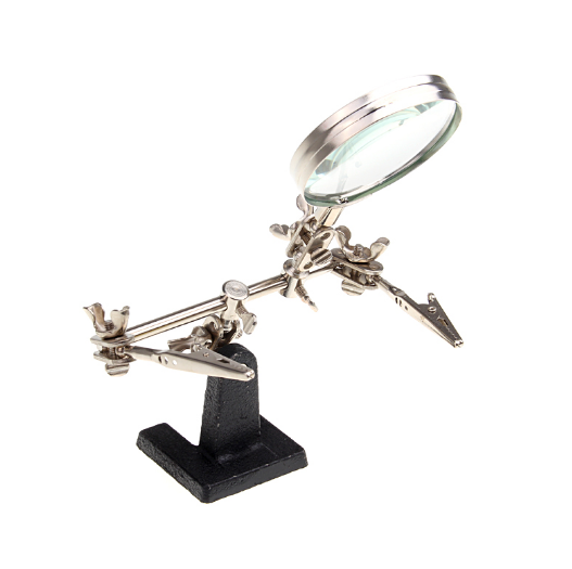 Third Hand Solder Iron Stand With Magnifier